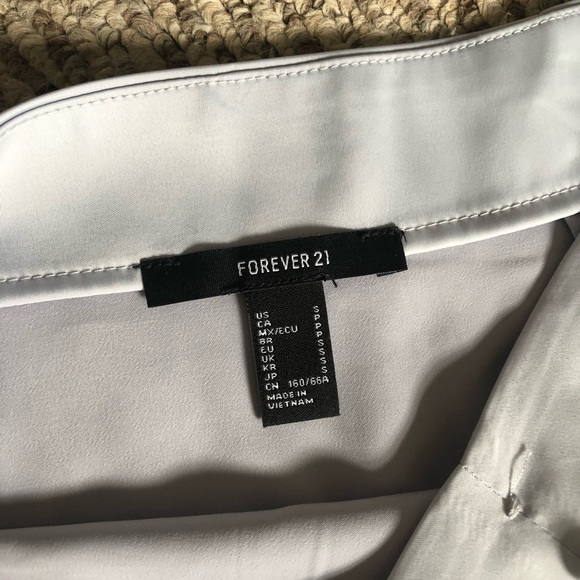 Forever 21 Baby Blue Satin Miniskirt - Picture 6 of 8